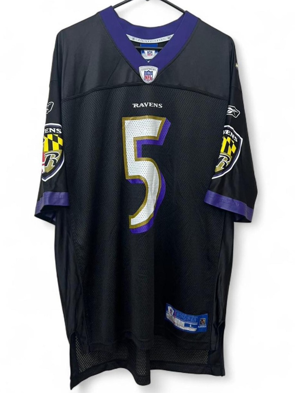 Mens Reebok Baltimore Ravens Joe Flacco Jersey size Large
